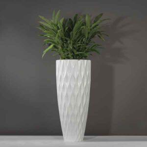 chậu composite diamond màu trắng