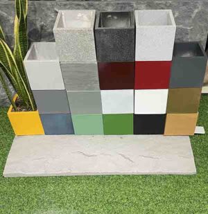chậu composite vuông các màu