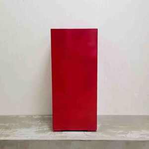 Chậu composite trụ vuông màu đỏ