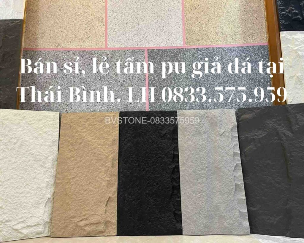 Bán sỉ lẻ tấm pu giả đá tại Thái Bình