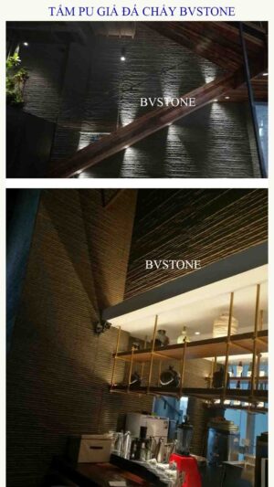 Tấm pu giả đá chảy BVSTONE