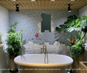 gạch bê tông 3D hoa mai