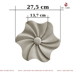 gạch bê tông 3D hoa mai