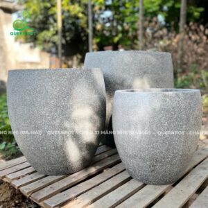 Chậu tròn trứng cao