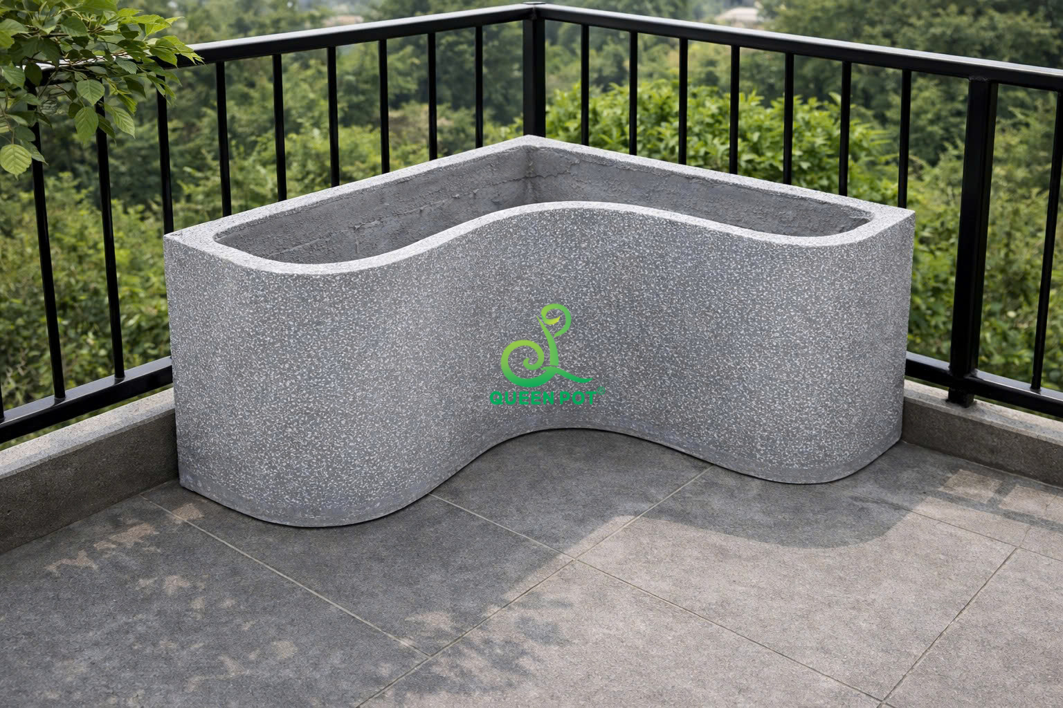 Thiết kế chưa có tên Chậu chữ nhật uốn lượn