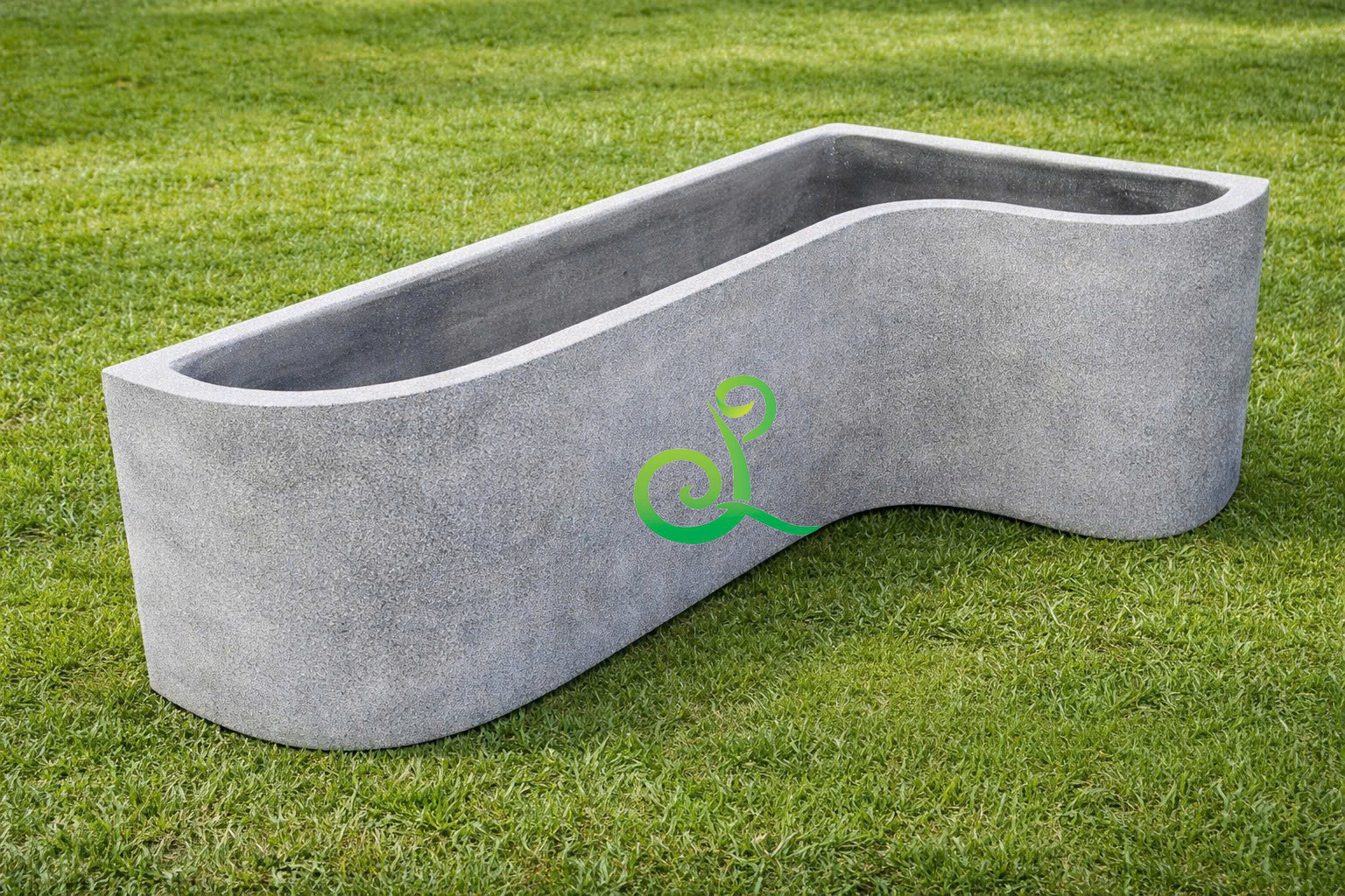 Chậu chữ nhật uốn lượn