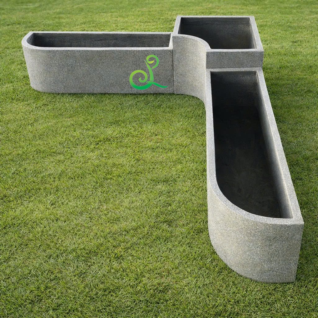 Chậu chữ nhật bo góc Chậu chữ nhật bo góc