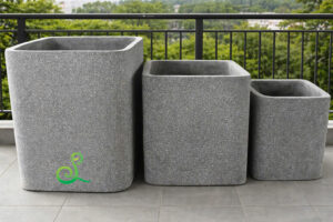 Chậu vuông bo góc